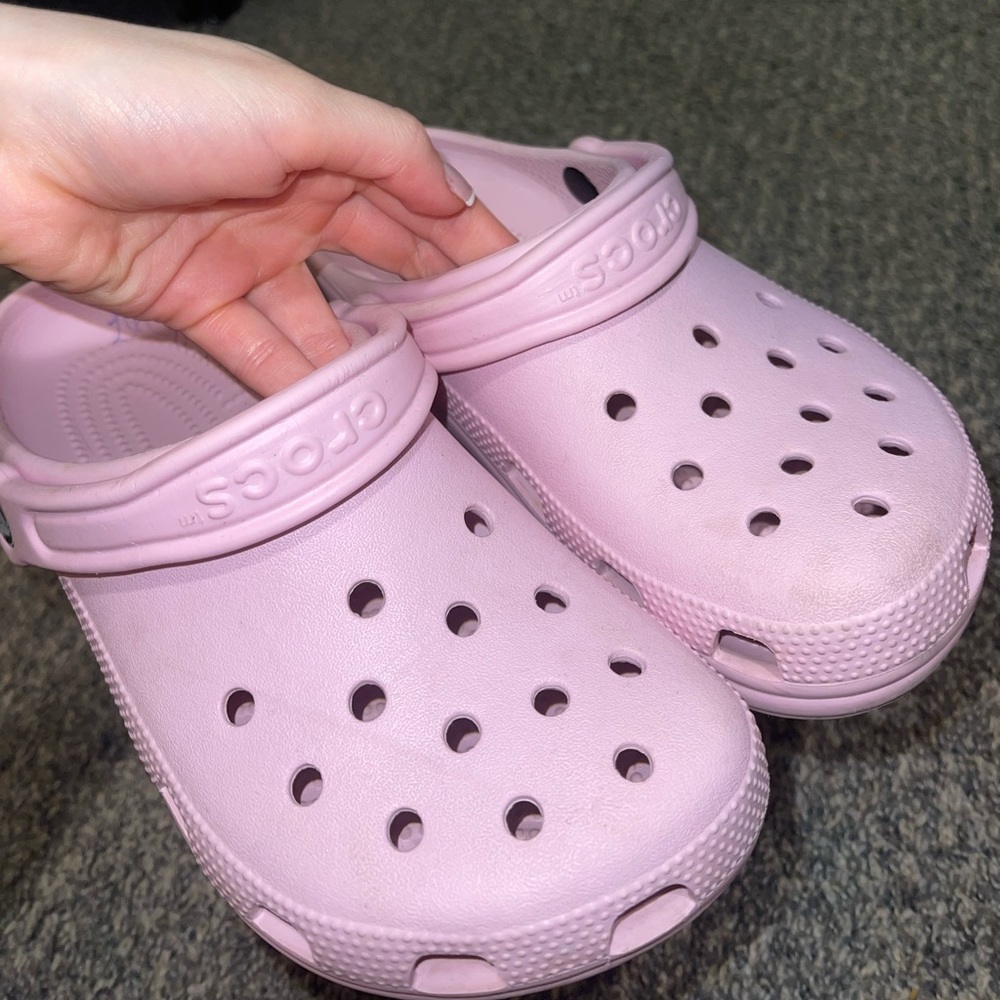 bubblegum pink CROCS